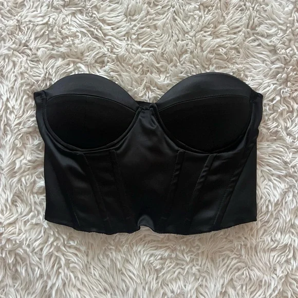 Princess Polly Black Corset Top - Picture 3 of 9